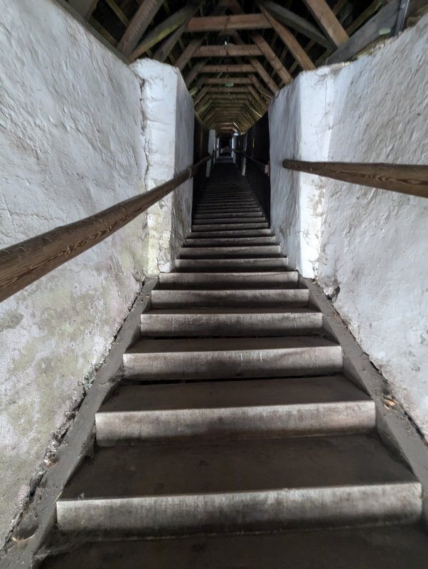 So we did decide to walk those 162 steps up to the church (July 2024)