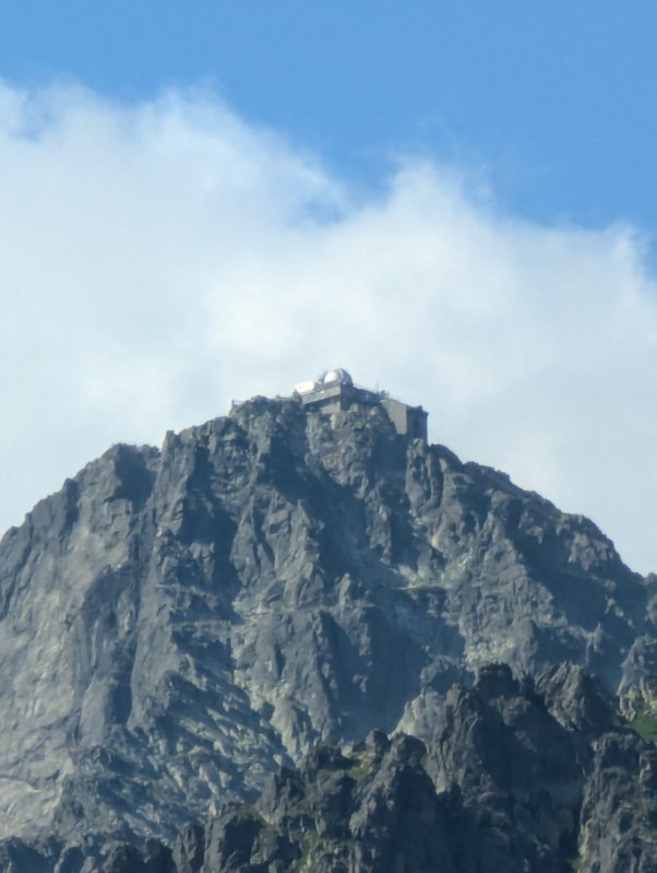 The observatory on the top of Lomnick tt (July 2024)