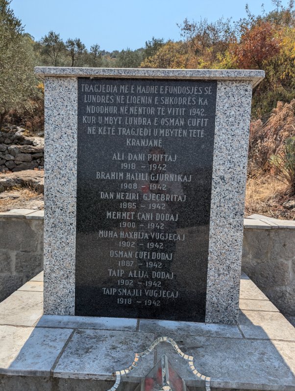 Memorial to the drowned in 1942 (August 2024)