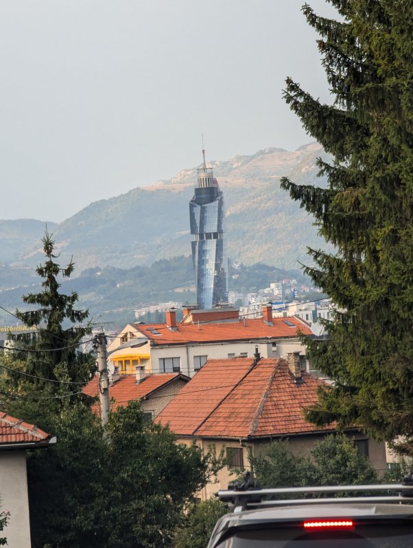 First glance of Sarajevo - Avaz Twist Tower (August 2024)