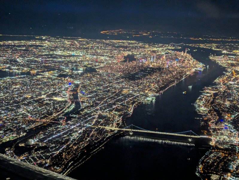 Manhattan shining like a Christmas tree (November 2024)