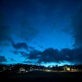 Moon and Jupiter - on the way over Donovaly (January 2025)