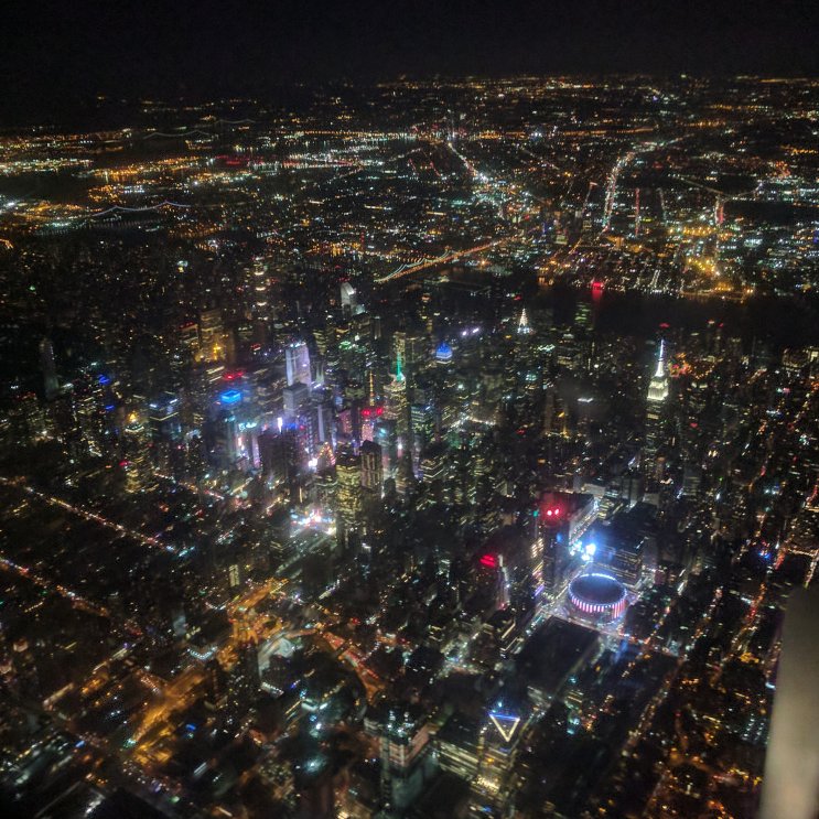 And I am back home - Midtown Manhattan from my plane (May 2017)