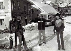 Winter fun in Kremnica (December 1981)