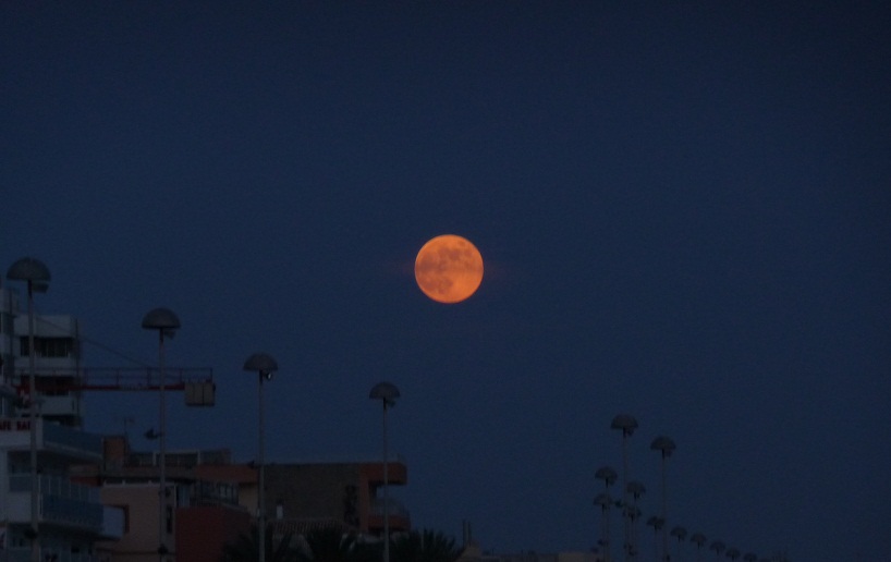 Moon above Mallorca (July 2012)