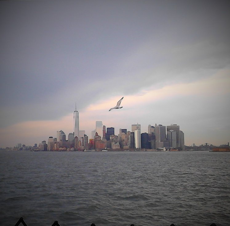 Downtown Manhattan & Statue of Liberty (April 2015)