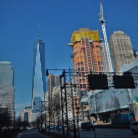 Downtown Manhattan & Statue of Liberty (April 2015)