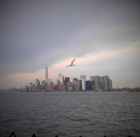 Downtown Manhattan & Statue of Liberty (April 2015)